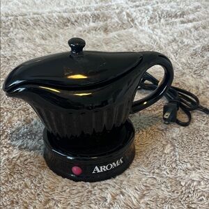 Glossy Black Aroma Gravy Warmer